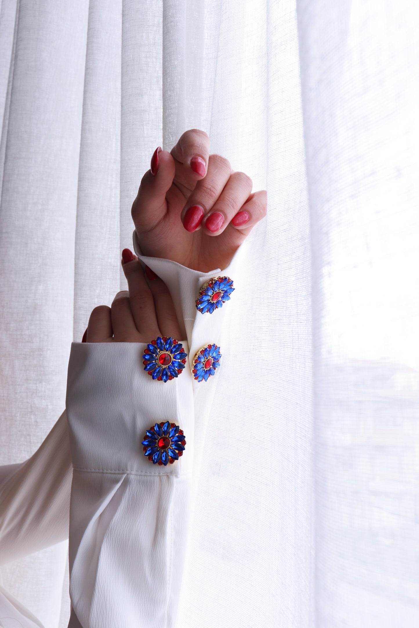 A Touch of Royal bleu and red