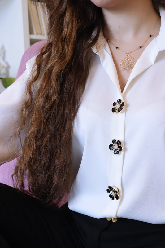 Black floral