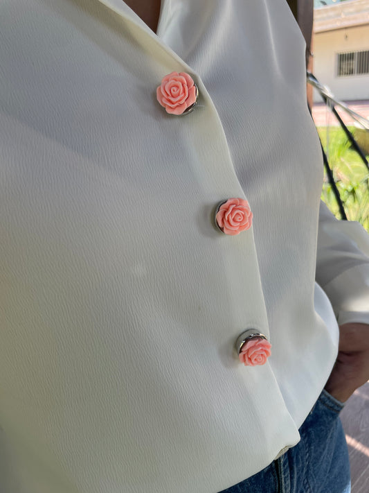 Peachy Pink Rose